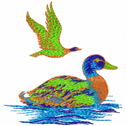 Ducks And Goose Embroidery Design 5